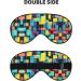 Square Geometry Diagram Eye Mask - Soft Adjustable Sleep Mask for Men & Women | International Shipping - Buy Online on GoSupps.com