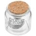 FOMIYES Nail Art Dappen Dish with Wooden Lid Acrylic Liquid Powder Dappen Monomer Dish Glass Crystal Cup Acrylic Powder Holder Acrylic Glass Jar for Nail Manicure Care Tools