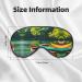 Lake with Boats Canoes Soft Sleep Eye Mask - Breathable Travel Eye Patch for Women | Relax & Unwind - Buy Online on GoSupps.com