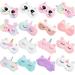 16 Pieces Kids Sleeping Mask Plush Sleeping Eye Cover for Kids Cute Unicorn Bunny Cat Rainbow Eye Mask for Sleeping Funny Sleep Eye Mask Blindfold for Adult Travel Lunch Break Pajama Party 16 Styles