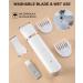 Tondeuse de bikini pour femme rasoir lectrique pour jambes de bikini poils pubiens tondeuse rechargeable avec lames en c ramique clipser blanc - Buy Online on GoSupps.com