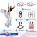 SAIVEN 10m Aerial Silks Equipment - Premium Yoga Swing Set  Aerial Yoga Hammock kit  Yoga Starter Kit  Aerial Dance Equipment(L: 10m x W: 2.8m) Gradient Pink - Buy Online on GoSupps.com