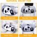 Plush Panda Hot Water Bottle with Waist Warmer Cover - Pain Relief for Arthritis and Headaches - Hot & Cold Therapy - Grey - Buy Online on GoSupps.com