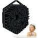 Buy Hexagon Silicone Shampoo Brush | Scalp Massager & Hair Cleaner for Adults Men & Children - Black - Buy Online on GoSupps.com
