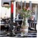 Zerodeko 7 Pcs Wrought Iron Decorative Candle Holder Vintage Candle Holder Metal Candle Holder Retro Candleholder Chicken Wings Fireplace Stand Pillar Candle Holder Christmas Candle Holders Blackx7pcs 26x10cmx7pcs - Buy Online on GoSupps.com