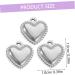 TEHAUX 100pcs valentine heart charms jewelry making heart charms heart charms for bracelet making crafts heart charms DIY heart charms heart bracelet charms Gasket Stainless steel loose - Buy Online on GoSupps.com
