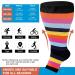 Ancrina Knee-High Compression Stockings for Women - 15-25 mmHg Open Toe Toeless Support Socks in Rainbow Colors Large 3XL-4XL Calf Width - Buy Online on GoSupps.com