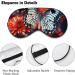 Buy Soft Comfortable Sleep Mask | Adjustable Eye Mask for Travel & Relaxation | Colorful Flowers & Butterflies Design - Buy Online on GoSupps.com