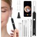 Ear Wax Removal Kit Camera 1080P FHD Otoscope Ear Cleaner with 6 LED Lights & 4 Silicone Ear Spoons Wireless Ear Scope Endoscope Smart Earwax Remover Tool for Men Women Kids iOS Android (Black)