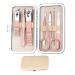 8-Piece Pink Manicure Set for Women - Professional Stainless Steel Nail Clippers and Pedicure Kit - Buy Online on GoSupps.com