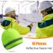 10 Pcs Reflective Safety Beanie Bulk - High Visibility Knit Hat for Winter Marathon, Running, Biking - Unisex Design for Outdoor Workers and Security Guards - Buy Online on GoSupps.com