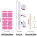 DANNEASY 16 Sheets Nail Polish Stickers - Solid Color Full Nail Wraps for Women - Pink Red Series with Nail File & Cuticle Stick - Acrylic Nail Art - Buy Online on GoSupps.com