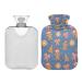 KCL Deci hot bottle with cover Christmas lifting cake man 2L hot water bottle hot water bag for foot warmer pain relief hot and cold therapy cramps