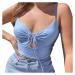 Copelsie crop top aesthetk women girl dragon print vest fashion camisole cotton summer sleeveless tops t-shirt beach abdominal-free blouse crop top top carrier shirts spaghetti carrier shirt z7-blue s