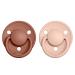 BIBS De Lux Baby Pacifier 2-Pack | BPA Free Soother | OneSize (0-36 Months) | Woodchuck/Blush - Buy Online on GoSupps.com