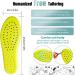 Memory Foam Shoe Insoles | Prevent Foot Odor, Shock Absorption, Soft Comfort | Men Women | US 5-8 & US 6-7.5 | Relieve Foot Pain - Buy Online on GoSupps.com