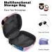 MUOOUM Tropical Leaves & Flowers Storage Bag for Women's Bandages & Menstrual Cup - Portable with Zipper Perfect for Teens & Women - Buy Online on GoSupps.com