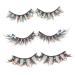 Beaupretty 3 Pairs Decor Fake Eyelashes False Lashes Wispy Eyelashes False Eyelashes Fake Lashes for Performance Makeup Accessories Fake Lashes Individual Slim Cosmetics Chemical Fiber