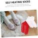 Kisangel Self-Warming Heated Socks for Men & Women - 4 Pairs Winter Socks Red-White 28x9.5x0.1cm - Ideal for Cold Weather Shipping Internationally - Buy Online on GoSupps.com