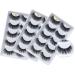 3D Mink Lashes Wholesale Handmade Reusable Mink Eyelashes Luxurious Wispy Natural Cross Thick Long False Lashes Pack (15 Pairs/3 Pack) F810 (15 Pairs)