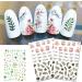 Nail Art Lines Stripe Rose Flowers Waved Shining Decals Transfer Stickers 3D Nail Sticker Nail Art Decoration(16) Style16 - Buy Online on GoSupps.com