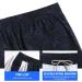 Maamgic Men's 2-in-1 Workout Shorts with Compression Liner and Zip Pocket - Medium Black Blue Pattern - Buy Online on GoSupps.com