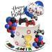 UFROMSKY 28pcs Video Game Cake Topper Headset Cake Topper Game Console Controller Cake Topper with Colorful Balls Trophy balloons for Video Game Themed Party Boys Teens Birthday Party