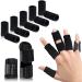 Finger Splint, Set of 2 Trigger Finger Brace with 10 Nylon Sleeves for Finger Pain Relief and Sport Injuries, Swelling Tendon Release Relieving Finger Stiffness and Sprained Knuckles Black