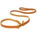 CopcoPet - Retriever leash/agility leash made of fat leather brass size 1.60 mx 15 mm Cognac Dog leash 1.60 mx 15 mm brass Cognac