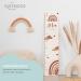 Kidsmood Yardstick - Personalized Wooden Decor for Baby & Toddler Rooms | Unique Gift for Girls & Boys | Rainbow Motif - Buy Online on GoSupps.com