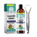 Huile de Coco pour Haleine Fra che Bain de Bouche Naturel Bouche l'Huile de Menthe avec Grattoir Langue