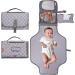 Bebamour Portable Nappy Changing Mat with Wipes Pocket - Waterproof & Travel-Friendly Baby Changing Pad with Head Cushion - Khaki - Buy Online on GoSupps.com