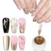 Metallic Painting Gel Polish - Painted Gel Nail Polish - 3D Metal Painting Drawing Mirror Gold Nail Gel Polish - High Shine Nail Polish Flower Drawing Soak Off UV Nail Liner Gel DIY Nail Manicure