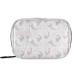 Pfrewn Pill Organizer Case 7 Day Axolotl Pink Purple Travel Pill Box with Zipper Portable Small Weekly Vitamin Medicine Supplement Holder Pouch Bag