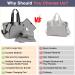 Shop Multi-Functional Diaper Bag for Babies | 7 Pieces | Large Mom Bag with Portable Changing Pad & Organizer Pockets - Perfect for Travel & Hospital Use | Gray - Buy Online on GoSupps.com