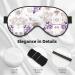 SSIMOO Beautiful Grape Leaves Sleep Mask | Adjustable & Breathable Eye Mask for Comfortable Sleep | Fashionable Black Design - International Shipping Available - Buy Online on GoSupps.com