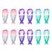 12pcs Lovely Metal Snap Hair Clips Barrettes Hair Accessories for Babies Girls Toddlers Kids Children Teens