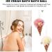 Milisten Infant Bath Sponge 2Pcs Ice Cream Loofah Sponge - Exfoliating Body Scrubber for Men Women Kids - 17x12x12cm - Light Yellow Pink - Buy Online on GoSupps.com