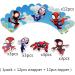 12 Pcs Spider and His Friends Cupcake Decorations Double Sided Toppers and Wrappers Superhero Decorations Boys and Girls Birthday Party Supplies - Buy Online on GoSupps.com