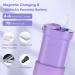 Portable Water Flosser Kit | Cordless Rechargeable Mini Oral Irrigator with DIY Mode | 5 Jet Tips | IPX7 Waterproof | for Travel and Home - Mini Purple - Buy Online on GoSupps.com
