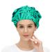 MUKJHOI Adjustable Working Caps Tie Back Cover Hair Bouffant Hats Sweatband for Women Men One Size Fit All - 42 Monstera Tropical Leaf