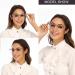Computer Reading Glasses - 2 Pack Blue Light Blocking Anti UV Fashion Round Design for Men & Women | 1.0 Clear & Grey - Buy Online on GoSupps.com