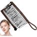 Large Size Stretch Banana Clips Banana Clip Comb Stretchy Banana Comb Hair Clips Clincher Combs Vintage Banana Hair Clips Holder Clip for Fixing Hair Banana Combs for Women With Thick Curly Hair Dark Coffee - Buy Online on GoSupps.com