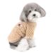 Zweitea dog sweater for small dogs fleece warm soft puppy sweater winter jackets winter jackets dog clothing pet chihuahua cats clothing brown s s (1 Pack) brown