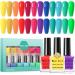 DouborQ 12 Color Nail Polish Set Neno Air Dry 12 Bright Colors 0.35oz Regular Nail Polish Kit Spring Summer Finger Nail Polish Gift Set for Women(1-12) 12 Color Set -A - Buy Online on GoSupps.com