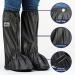 Waterproof Black Shoe Covers for Men | Anti-Snow Rain Gear with Reflector | XX-Large Motorcycle Rain Boot Covers for Gardening, Cycling, Raining Day - Buy Online on GoSupps.com