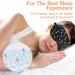 Stars Silk Sleep Mask - Black Starry Sky Eye Cover with Adjustable Strap & Earplugs | Soft Lightweight Blackout Sleeping Aid for Men & Women - Buy Online on GoSupps.com