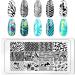 KAAGEE 5Pcs Geometry Nail Stamping Plates Set with Stamper and Scraper - Nail Art Design Template for Unique Nail Designs - Buy Online on GoSupps.com
