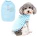 Zunea fleec winter jacket for small dogs warm winter coat sweater sweater soft fuzzy puppy clothing with D-ring for dishes cold weather pet clothing for chihuahua cats blue l l blue