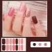CHANGAR Solid Color Nail Polish Stickers Glitter Nail Polish Strips Decals Full Nail Wraps Stickers Adhesive Nail Color Strips Gel Nail Strips Art Decals with 2 Nail File for Women Girls DIY Nail Art - Buy Online on GoSupps.com